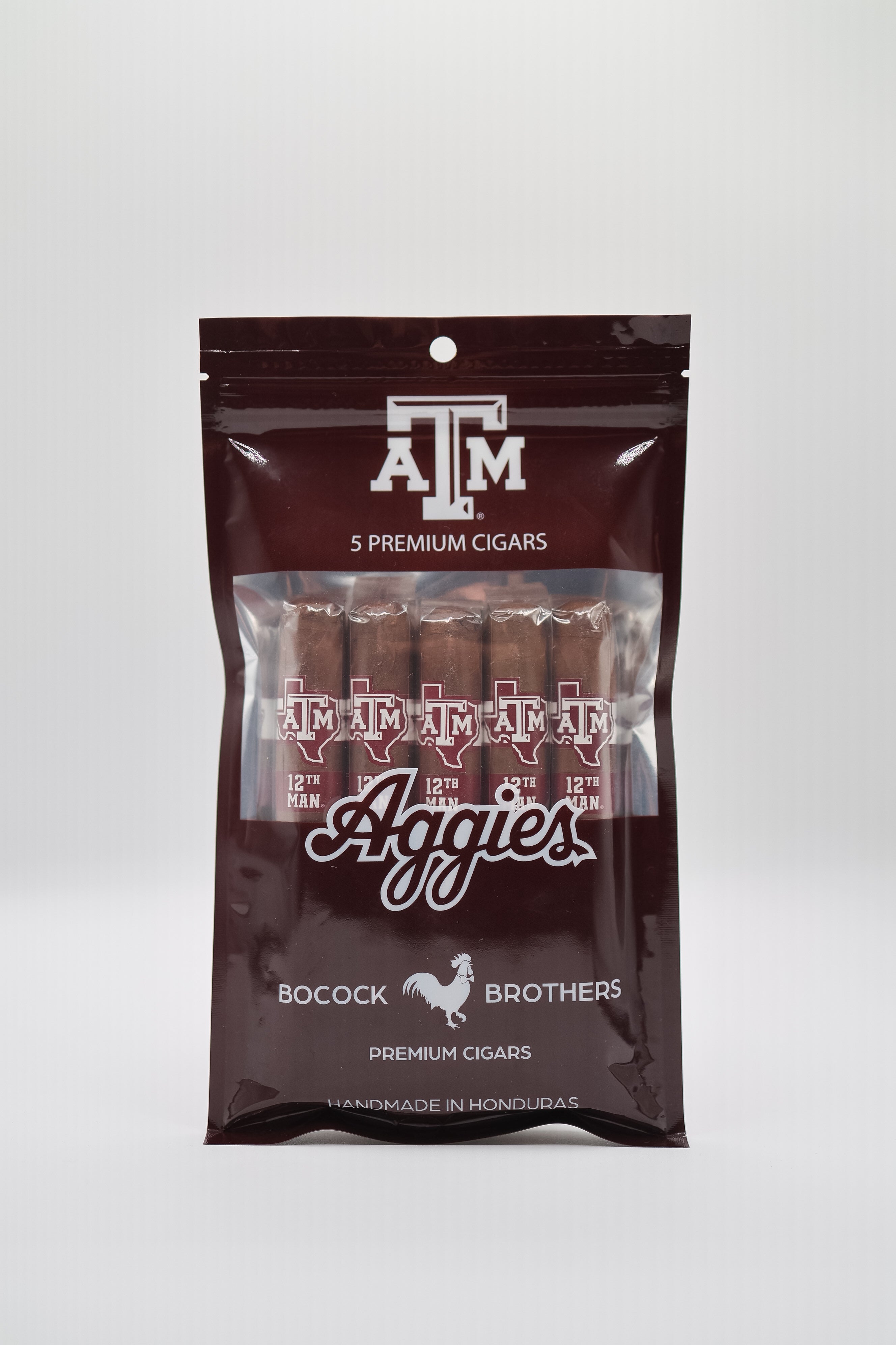Aggie 5-Pack – Maroon Habano (Toro)